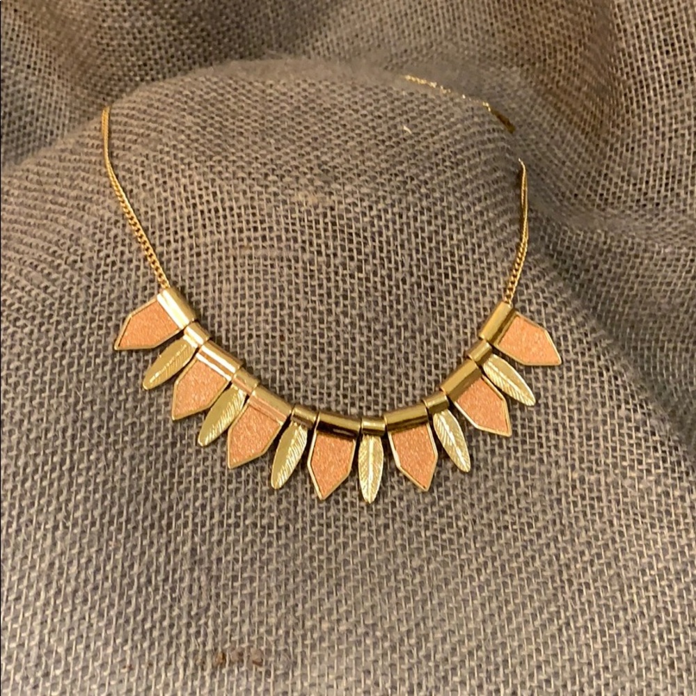 👁 Dainty Feather Statement Necklace